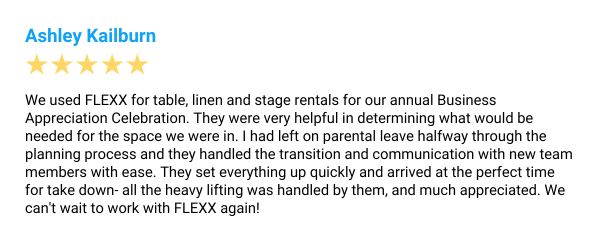 Five-star Google review from Ashley Kailburn