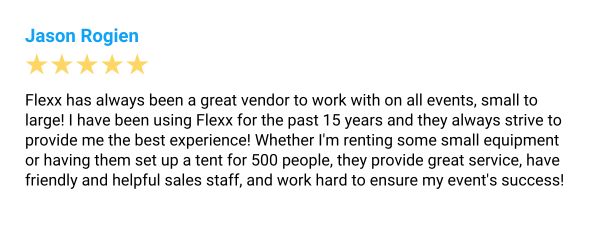 Five-star Google review from Jason Rogien