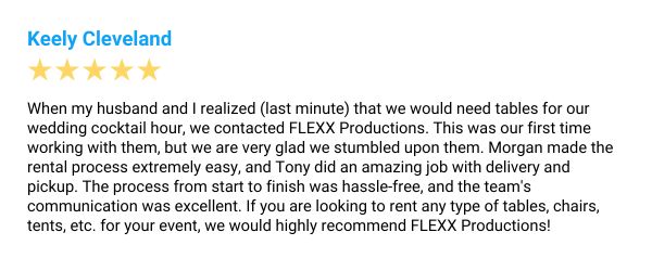 Five-star Google review from Keely Cleveland